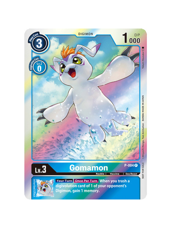 P-004 P Gomamon Digimon  1