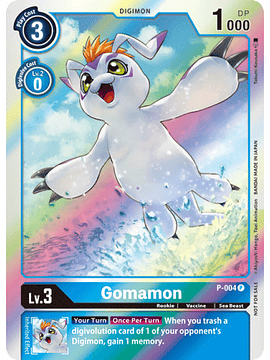 P-004 P Gomamon Digimon 