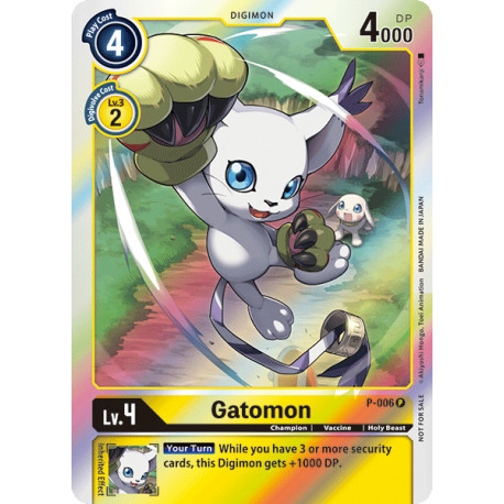 P-006 P Gatomon Digimon 