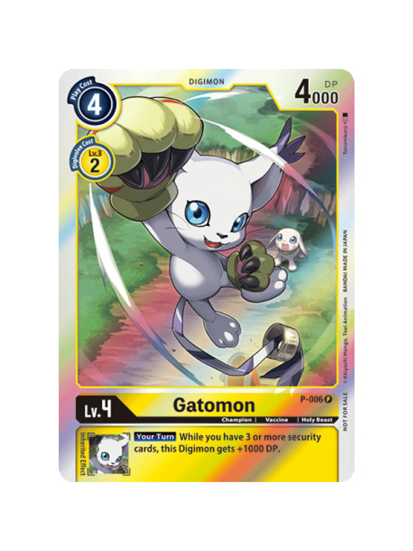 P-006 P Gatomon Digimon  1
