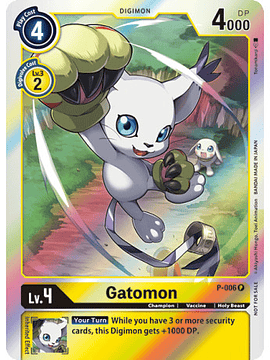 P-006 P Gatomon Digimon 