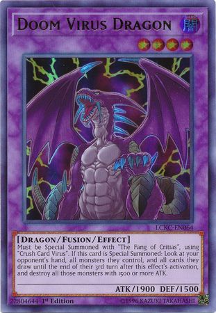 Doom Virus Dragon - LCKC-EN064 - Ultra Rare 1st Edition