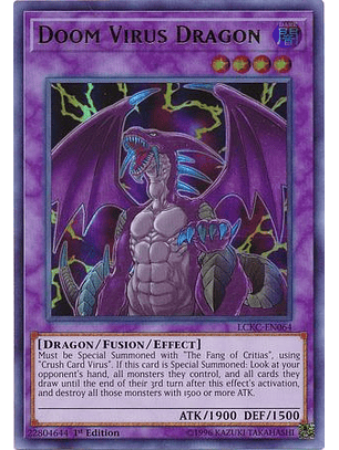 Doom Virus Dragon - LCKC-EN064 - Ultra Rare 1st Edition