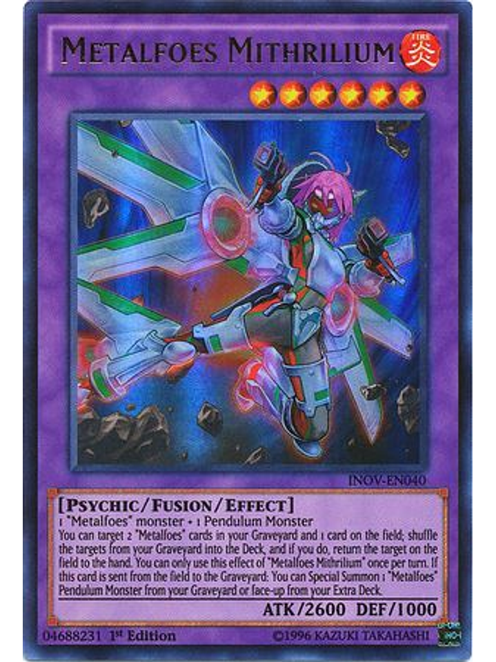 Metalfoes Mithrilium - INOV-EN040 - Ultra Rare 1st Edition 1