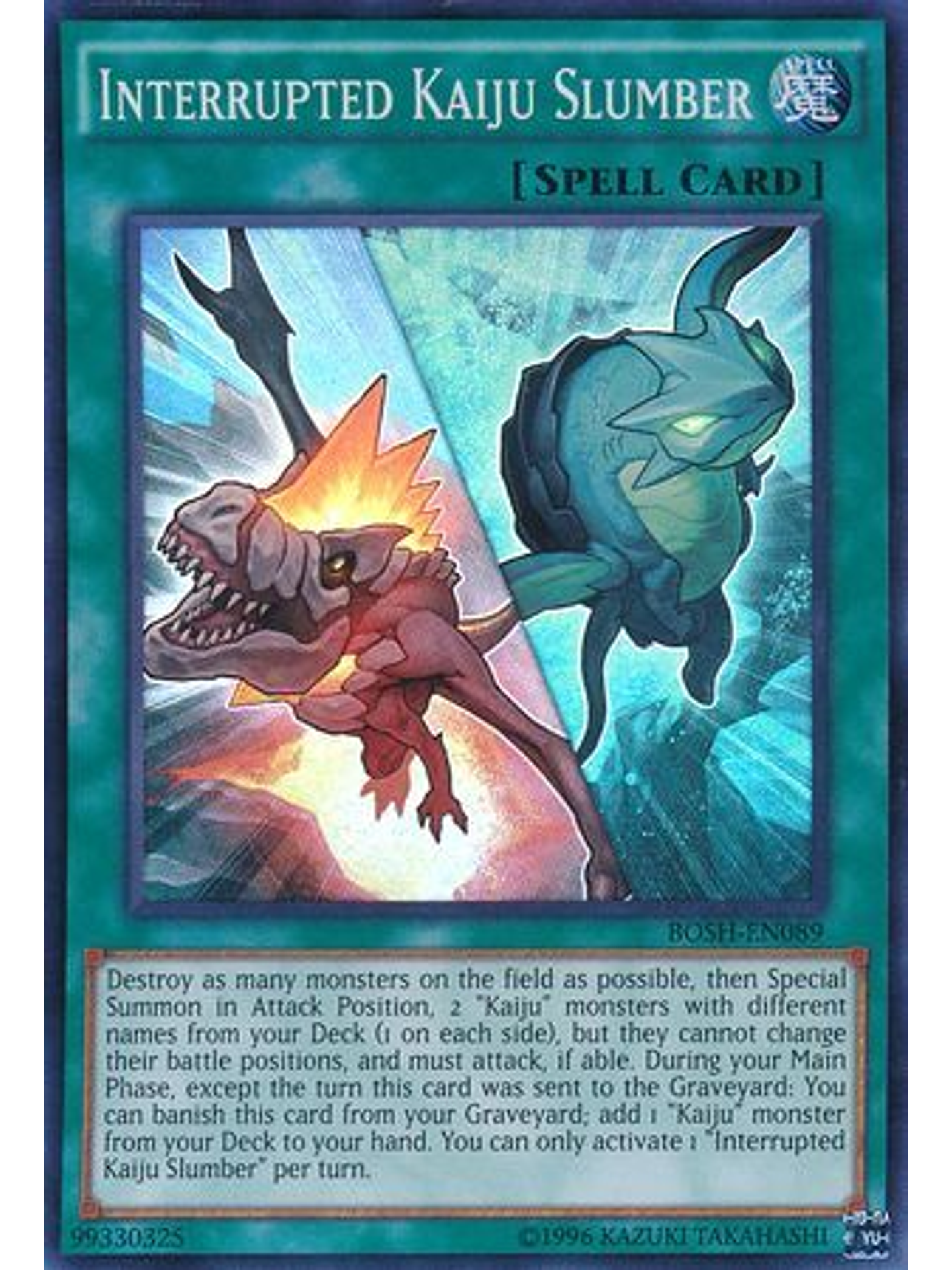 Interrupted Kaiju Slumber - BOSH-EN089 - Super Rare Unlimited 1