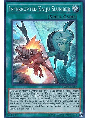 Interrupted Kaiju Slumber - BOSH-EN089 - Super Rare Unlimited