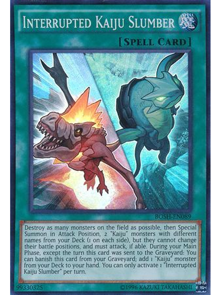 Interrupted Kaiju Slumber - BOSH-EN089 - Super Rare Unlimited 1