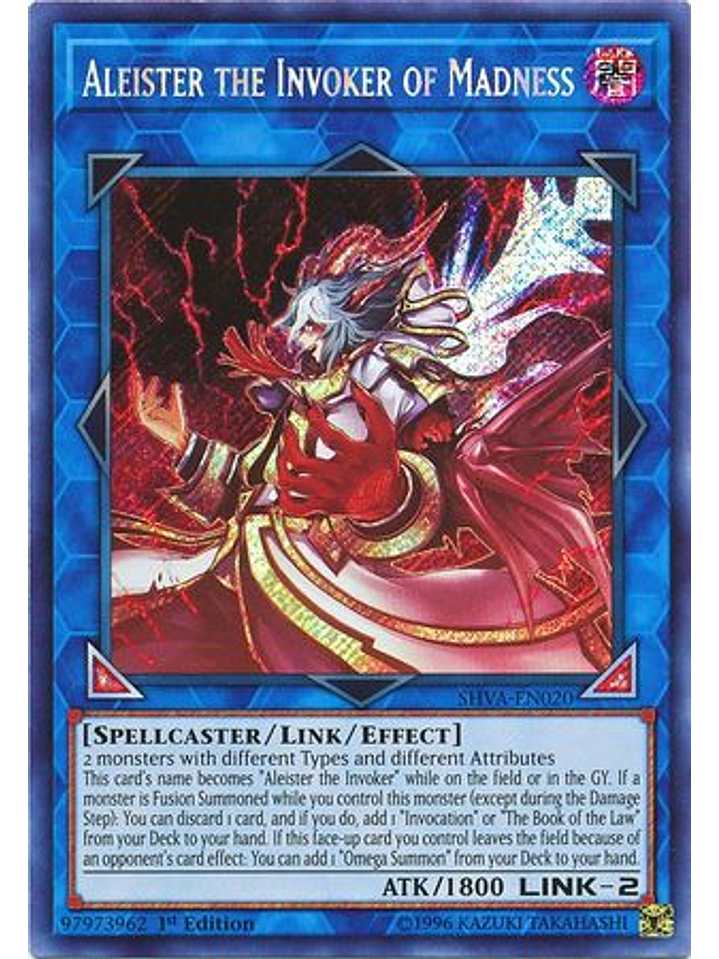 Aleister the Invoker of Madness - SHVA-EN020 - Secret Rare 1st Edition 1