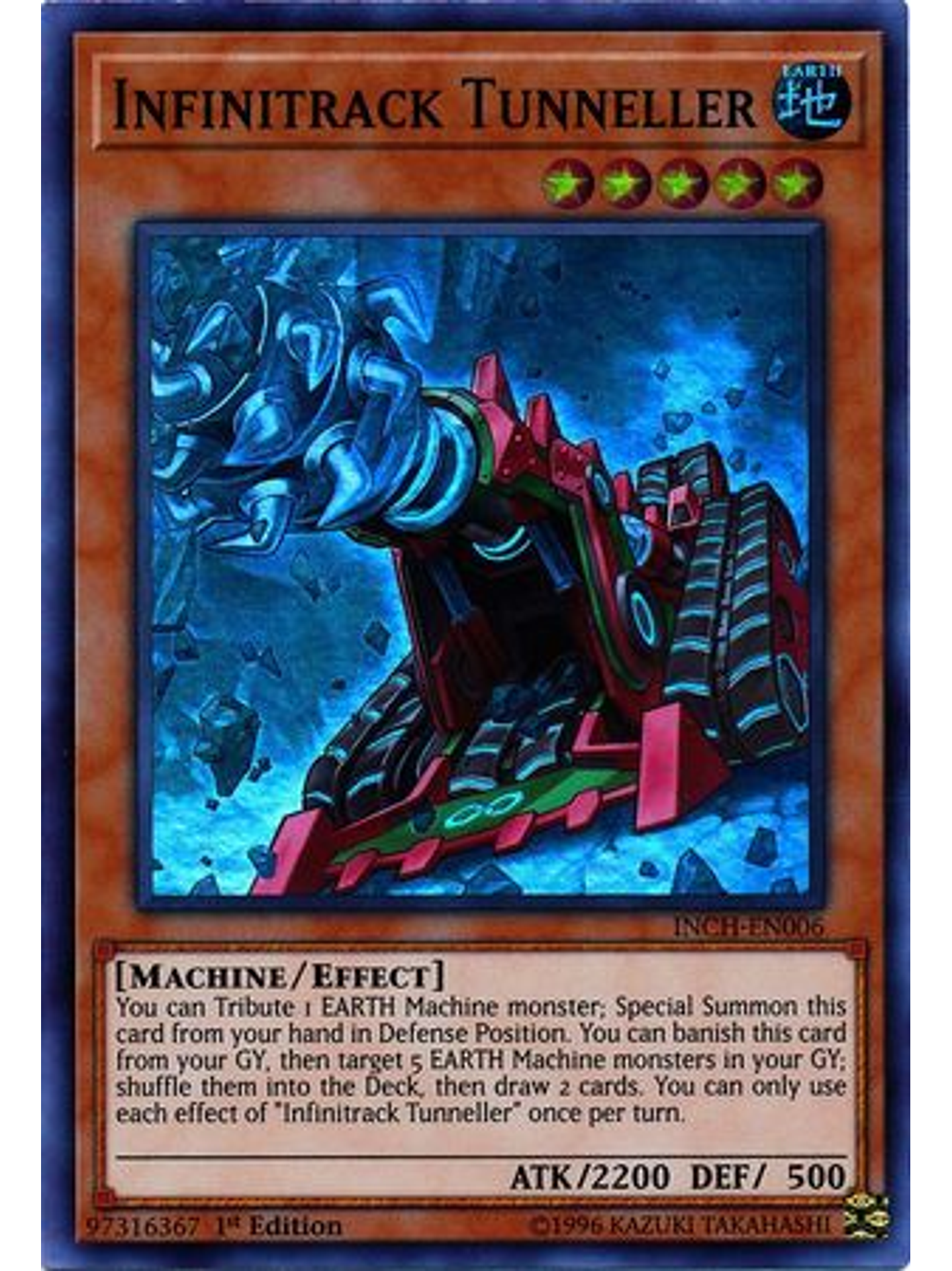 Infinitrack Tunneller - INCH-EN006 - Super Rare 1st Edition 1