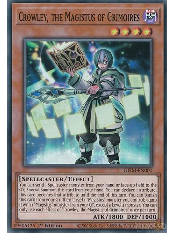 Crowley, the Magistus of Grimoires - GEIM-EN001 - Super Rare - 1st Edition 1