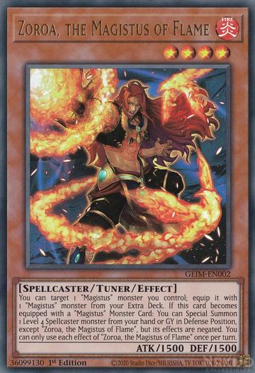 Zoroa, the Magistus of Flame - GEIM-EN002 - Ultra Rare - 1st Edition