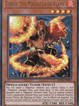 Zoroa, the Magistus of Flame - GEIM-EN002 - Ultra Rare - 1st Edition