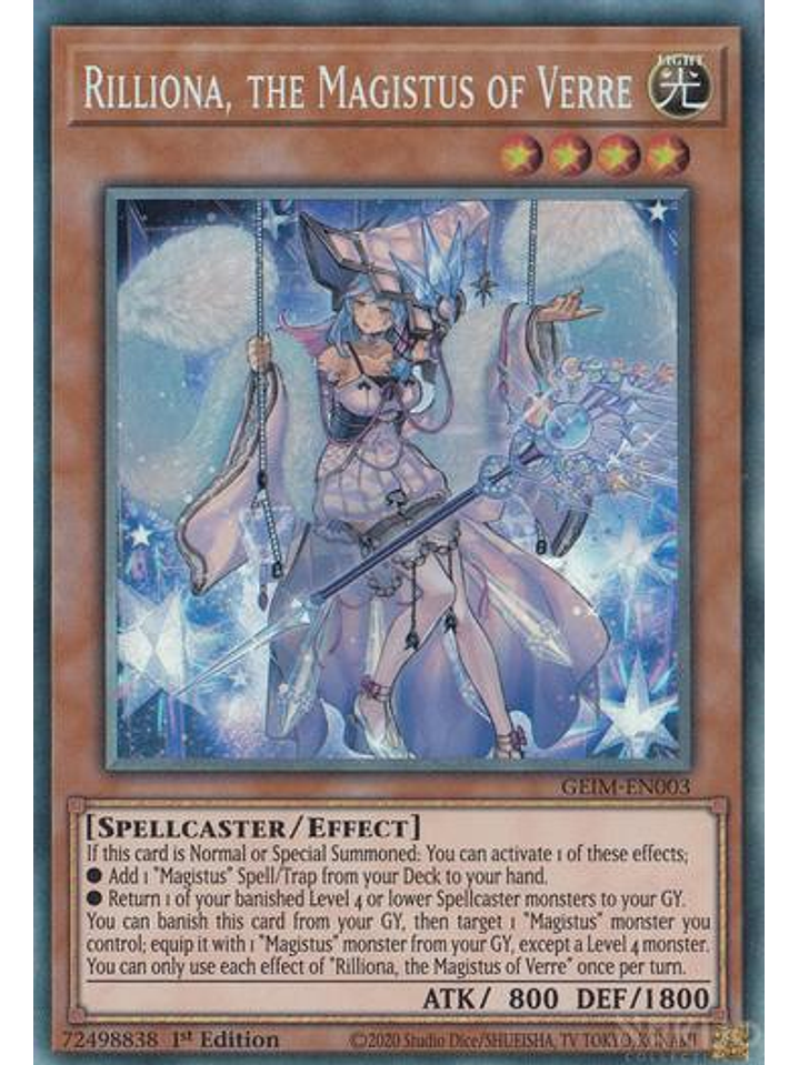 Rilliona, the Magistus of Verre - GEIM-EN003 - Collector's Rare - 1st Edition 1