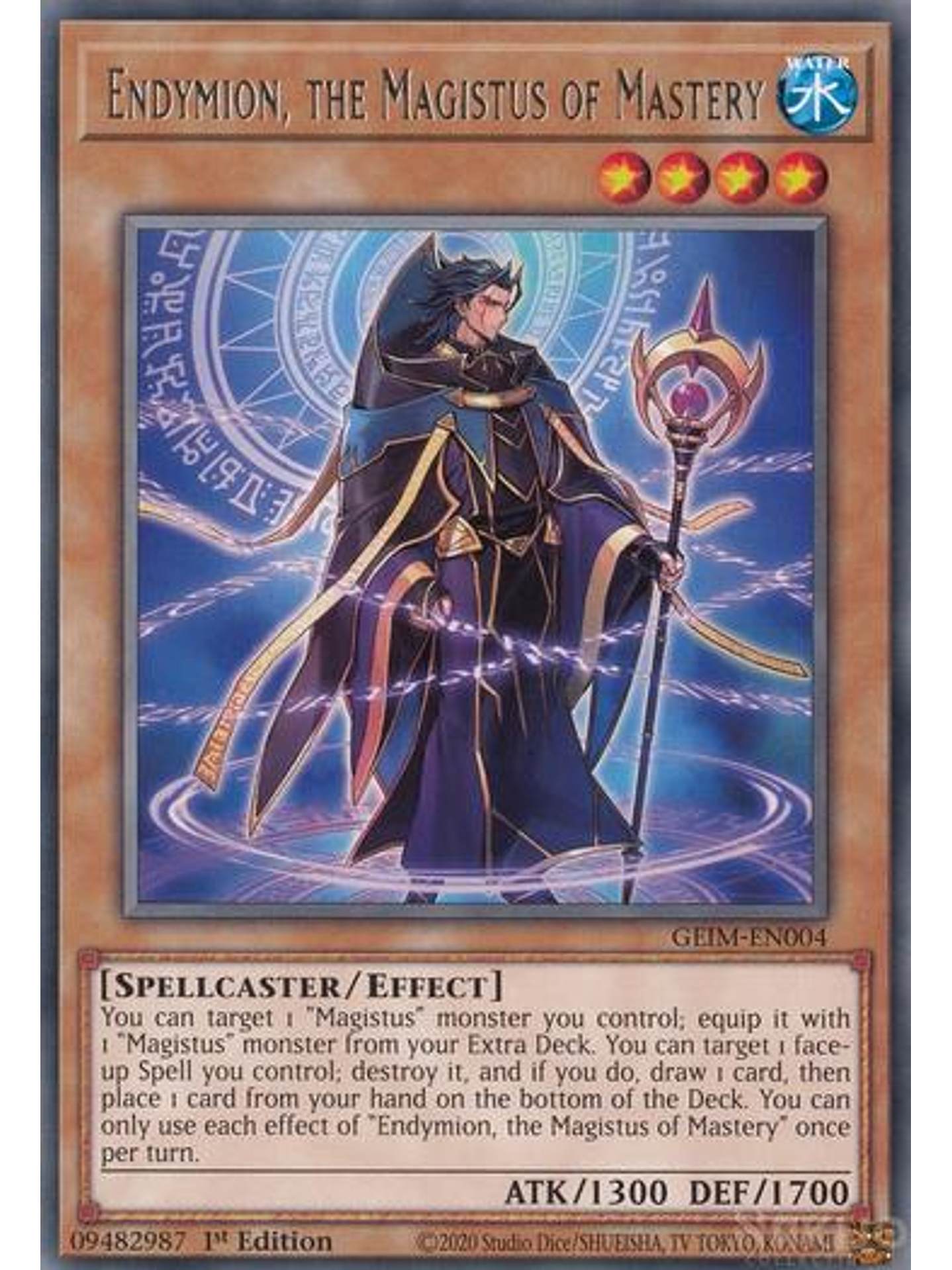 Endymion, the Magistus of Mastery - GEIM-EN004 - Rare - 1st Edition 1