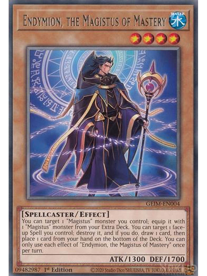 Endymion, the Magistus of Mastery - GEIM-EN004 - Rare - 1st Edition 1