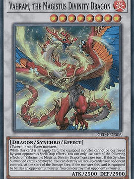 Vahram, the Magistus Divinity Dragon - GEIM-EN006 - Super Rare - 1st Edition