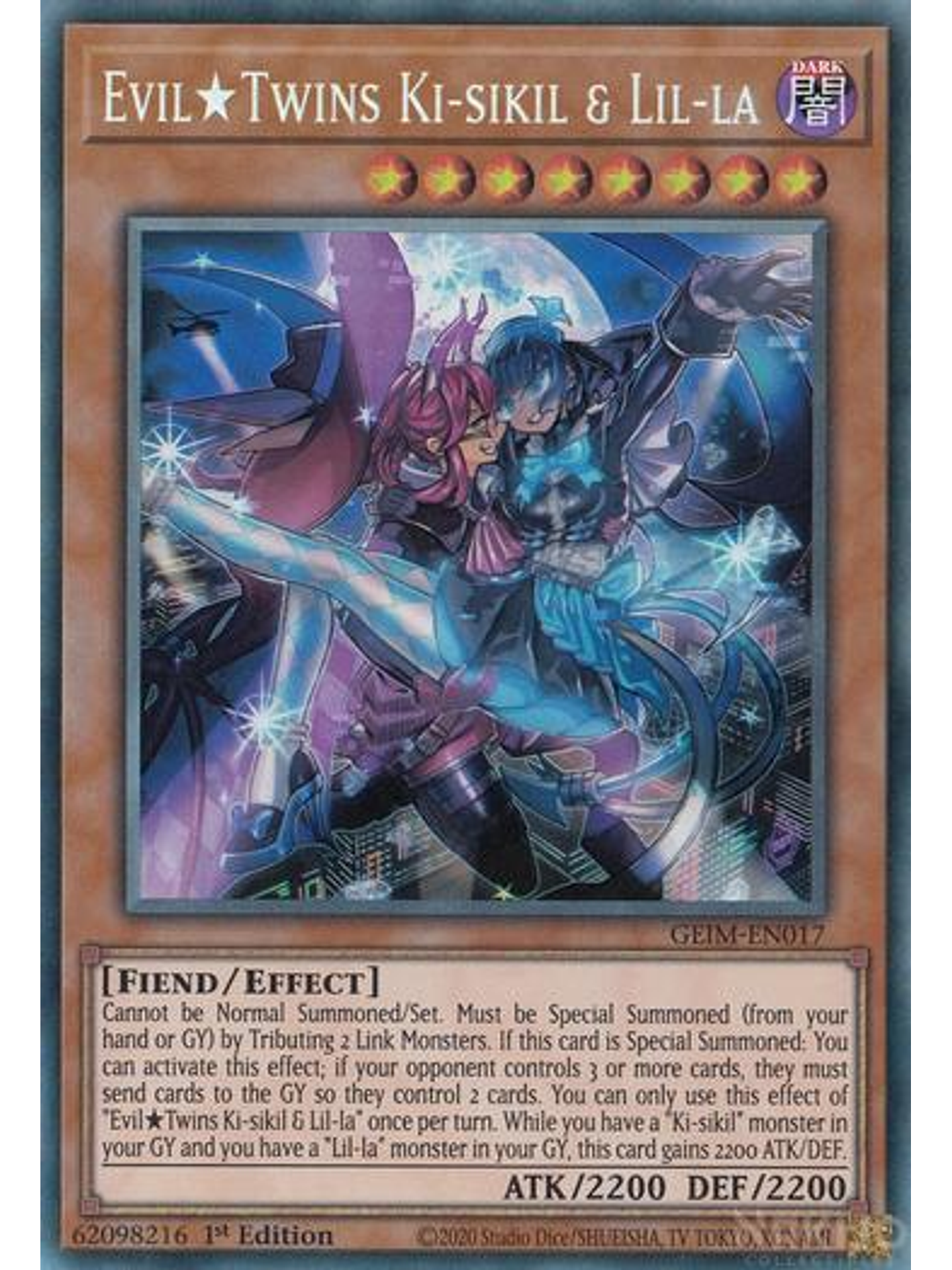 Evil Twins Ki-sikil & Lil-la - GEIM-EN017 - Ultra Rare - 1st Edition 1