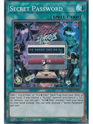 Secret Password - GEIM-EN020 - Super Rare - 1st Edition