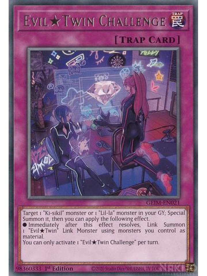 Evil Twin Challenge - GEIM-EN021 - Rare - 1st Edition 1
