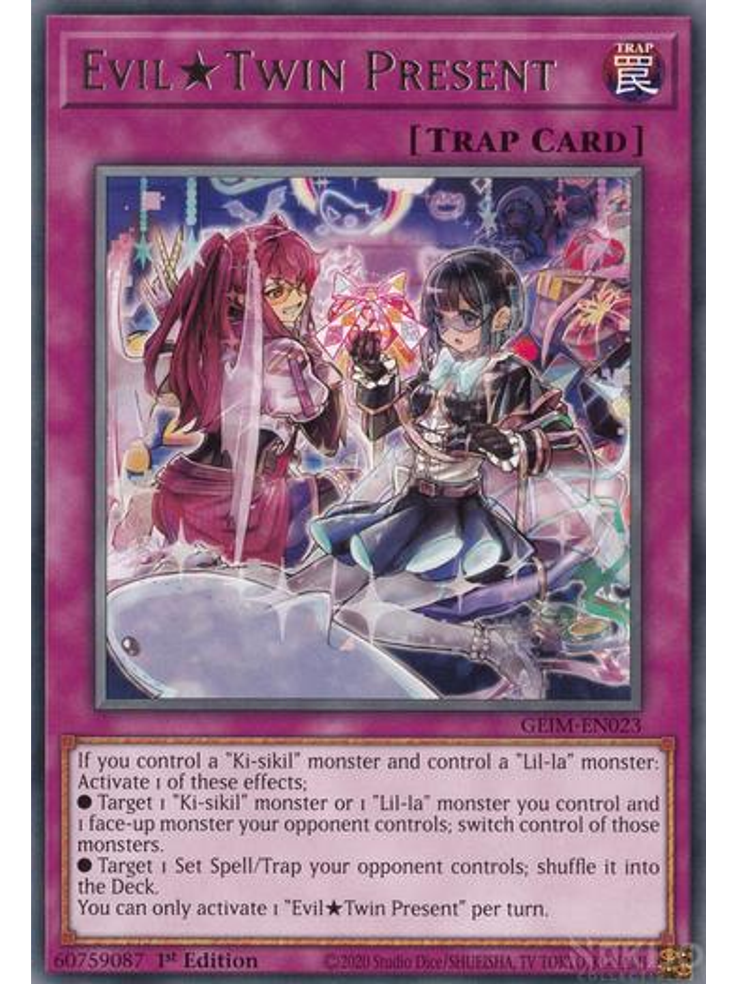 Evil Twin Present - GEIM-EN023 - Rare - 1st Edition 1