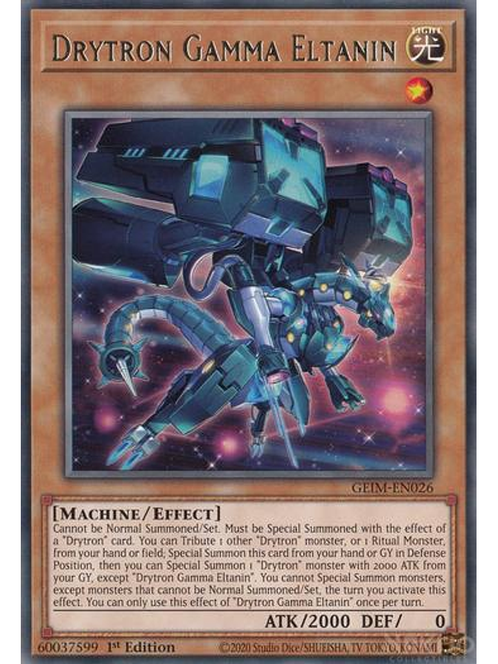 Drytron Gamma Eltanin - GEIM-EN026 - Rare - 1st Edition 1