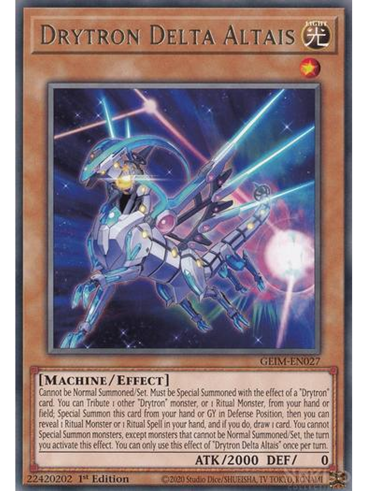 Drytron Delta Altais - GEIM-EN027 - Rare - 1st Edition 1