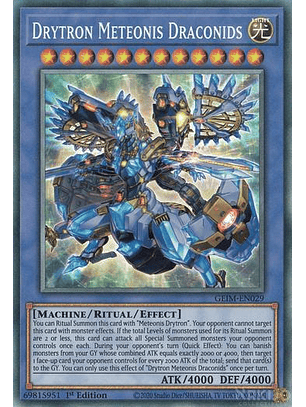 Drytron Meteonis Draconids - GEIM-EN029 - Collector's Rare - 1st Edition