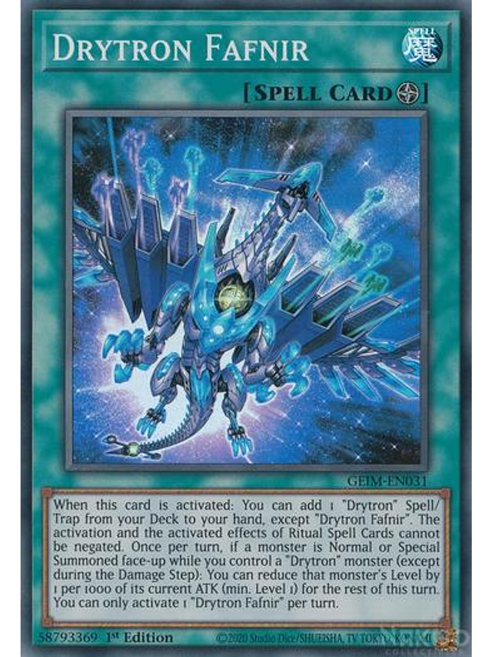 Drytron Fafnir - GEIM-EN031 - Super Rare - 1st Edition 1