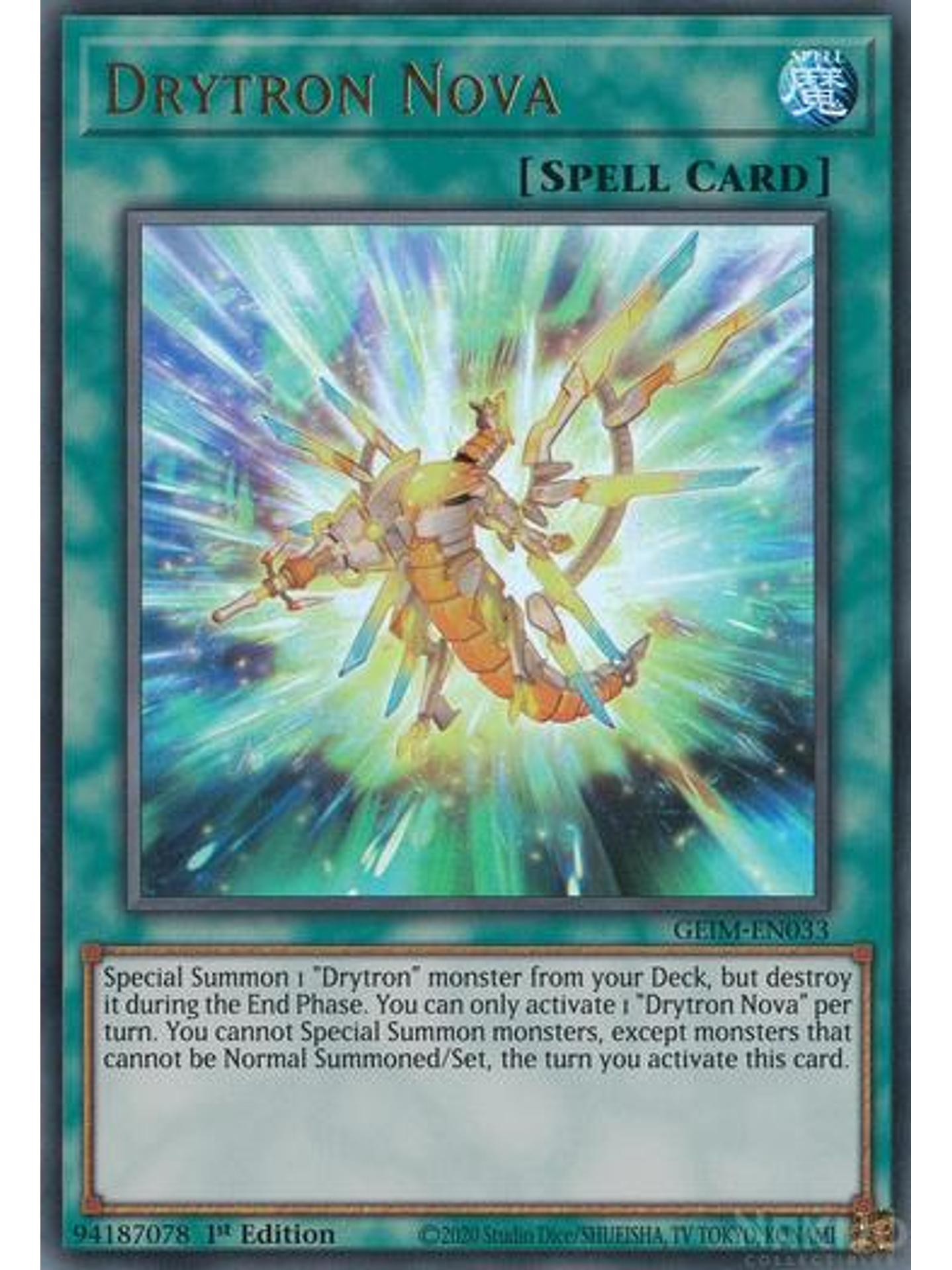 Drytron Nova - GEIM-EN033 - Ultra Rare - 1st Edition 1