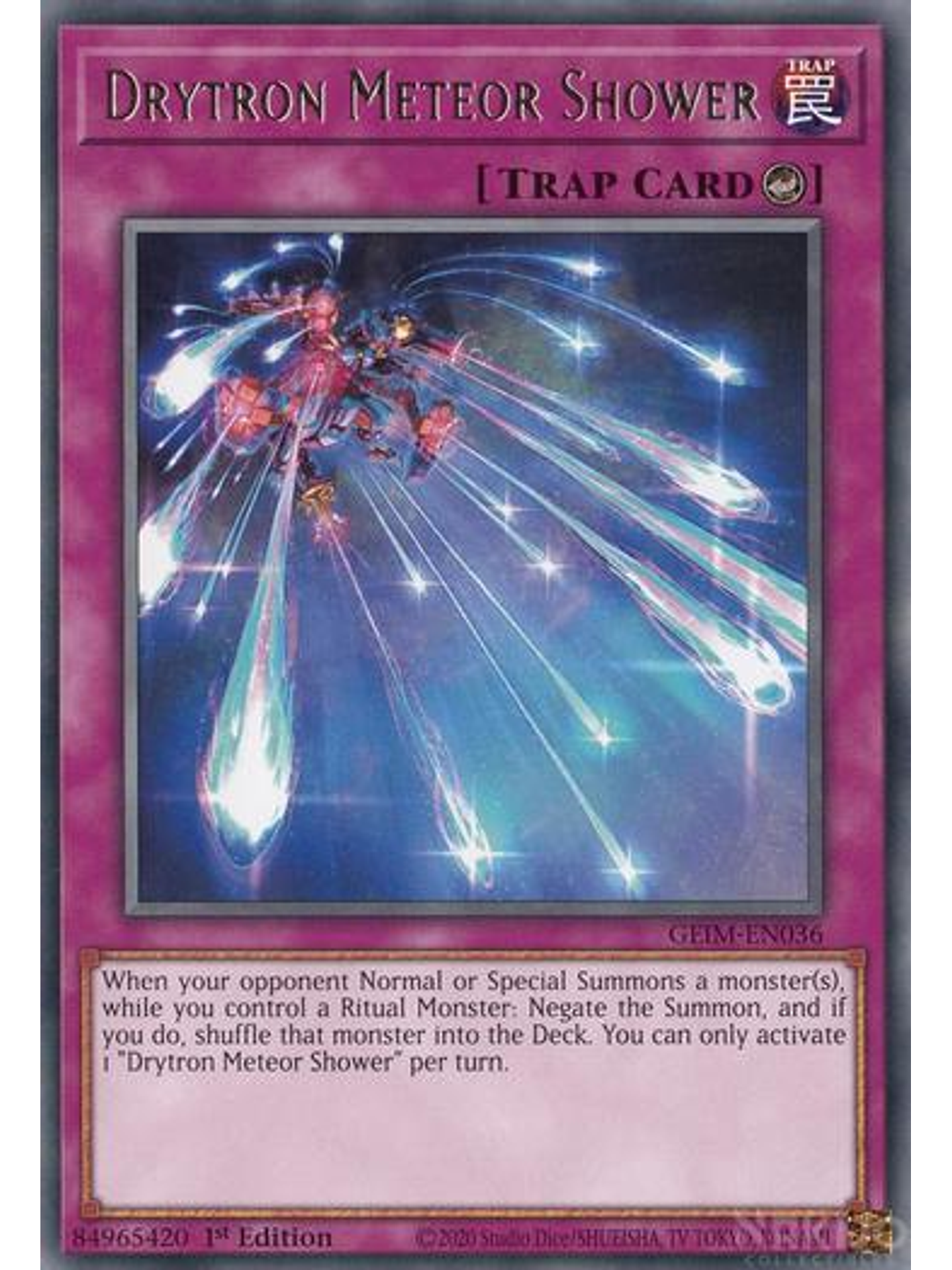 Drytron Meteor Shower - GEIM-EN036 - Rare - 1st Edition 1