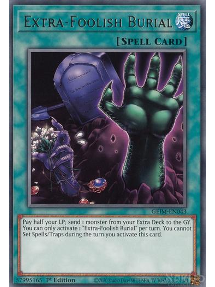 Extra-Foolish Burial - GEIM-EN043 - Rare - 1st Edition 1