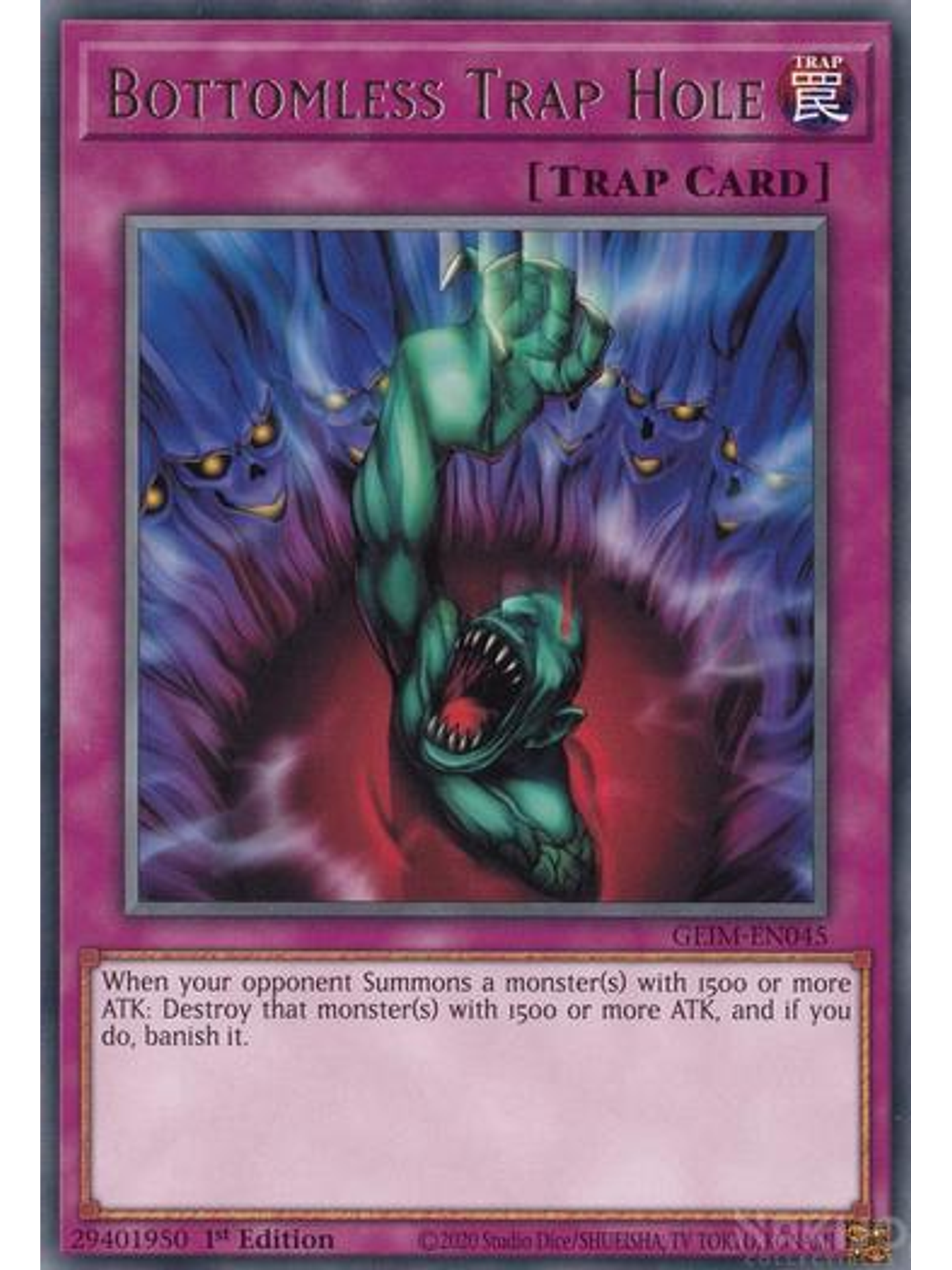 Bottomless Trap Hole - GEIM-EN045 - Rare - 1st Edition 1