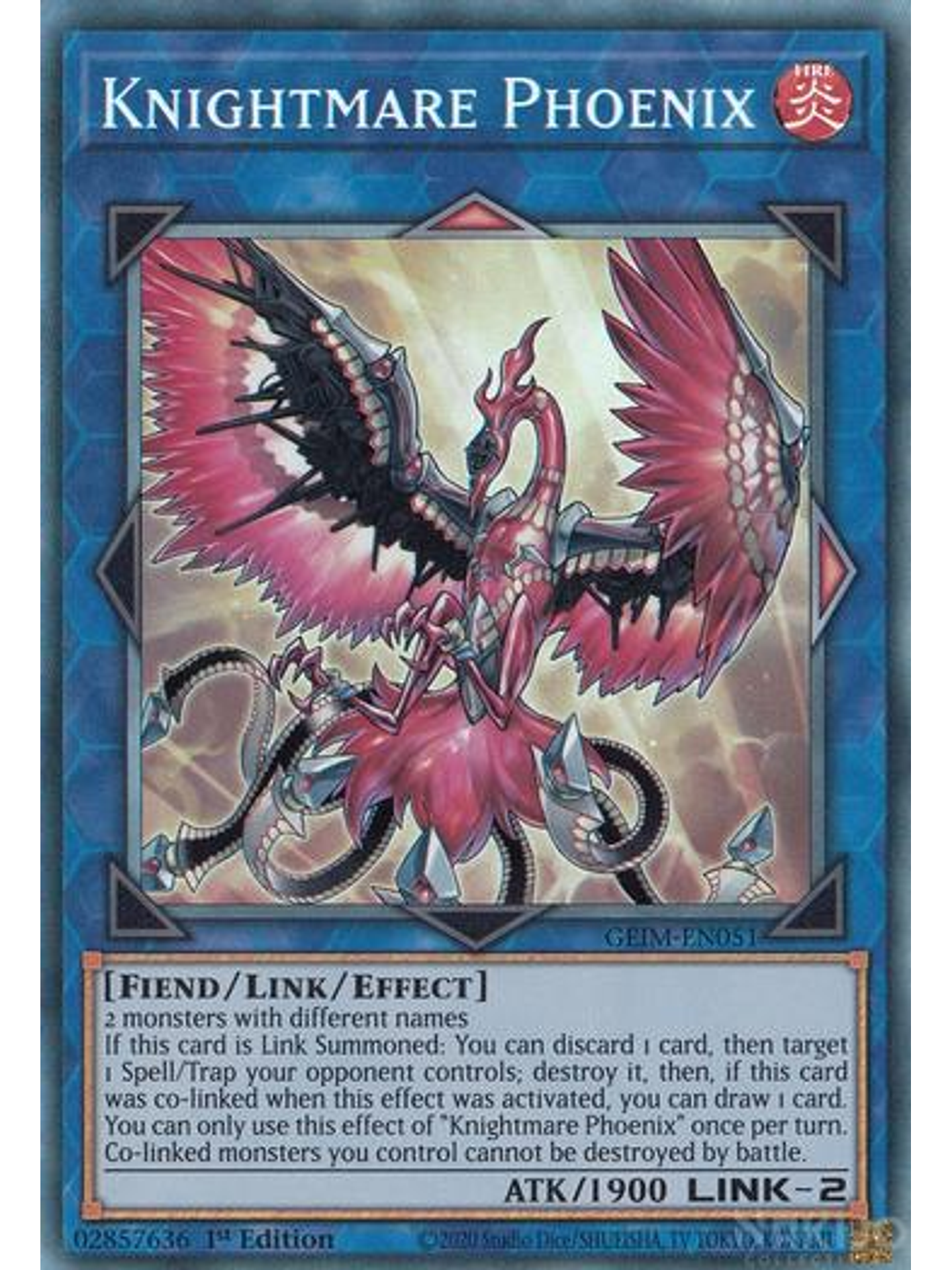Knightmare Phoenix - GEIM-EN051 - Collector's Rare - 1st Edition 1
