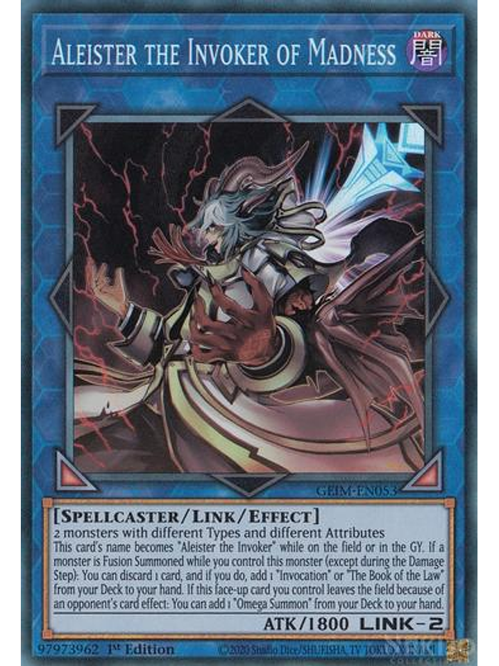 Aleister the Invoker of Madness - GEIM-EN053 - Collector's Rare - 1st Edition 1