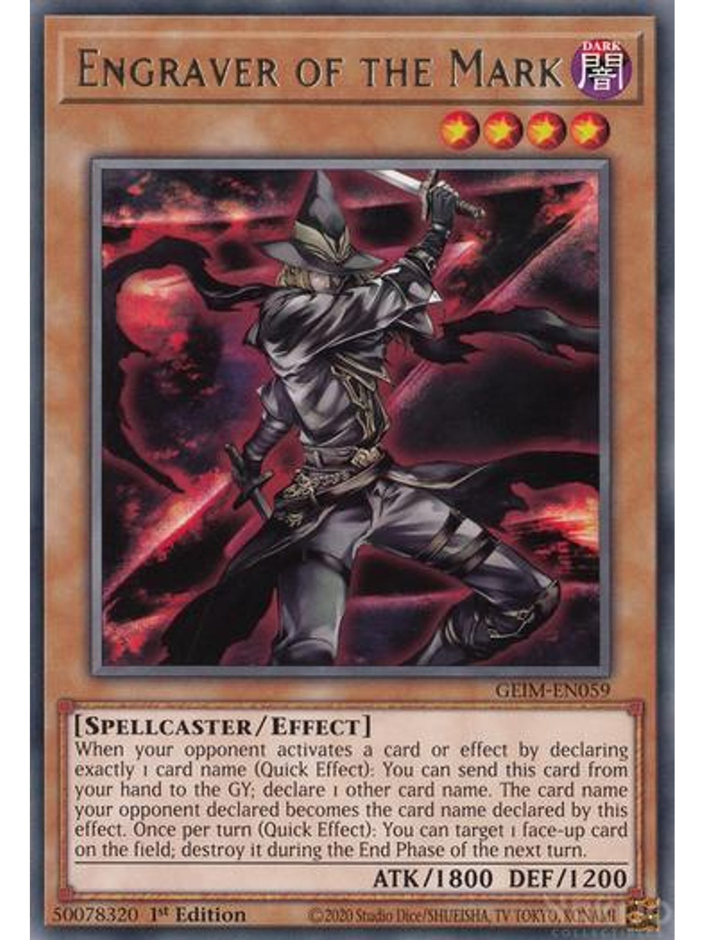 Engraver of the Mark - GEIM-EN059 - Rare - 1st Edition 1