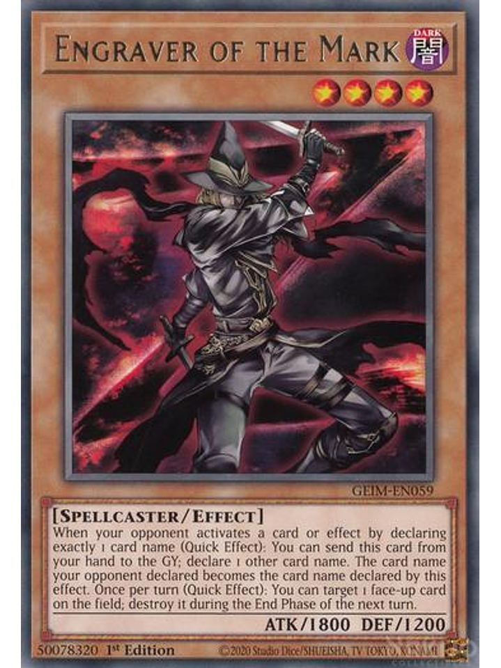 Engraver of the Mark - GEIM-EN059 - Rare - 1st Edition 1