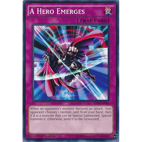 A Hero Emerges - ys14-en036 - Common 1st Edition