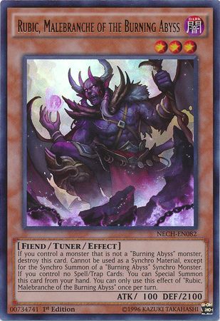 Rubic, Malebranche of the Burning Abyss - NECH-EN082 - Ultra Rare 1st Edition