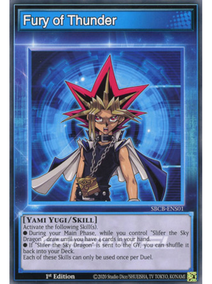 Fury of Thunder - SBCB-ENS01 - Common - 1st Edition 1