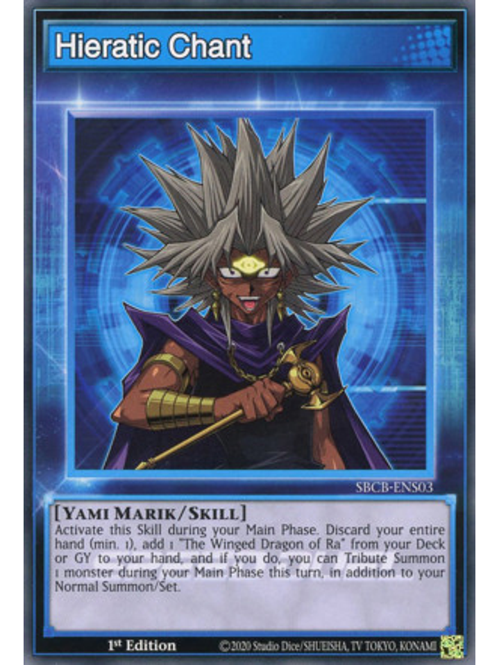 Hieratic Chant - SBCB-ENS03 - Common - 1st Edition 1