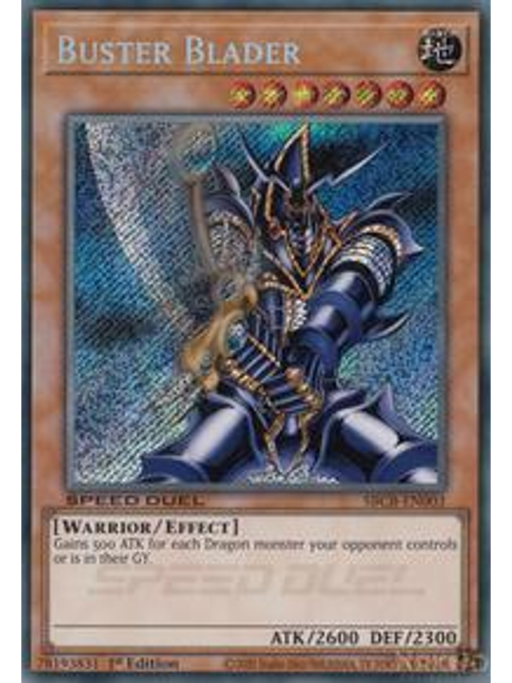 Buster Blader - SBCB-EN003 - Secret Rare - 1st Edition 1