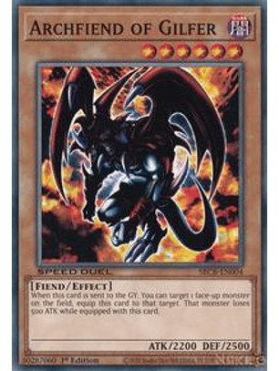 Archfiend of Gilfer - SBCB-EN004 - Common - 1st Edition