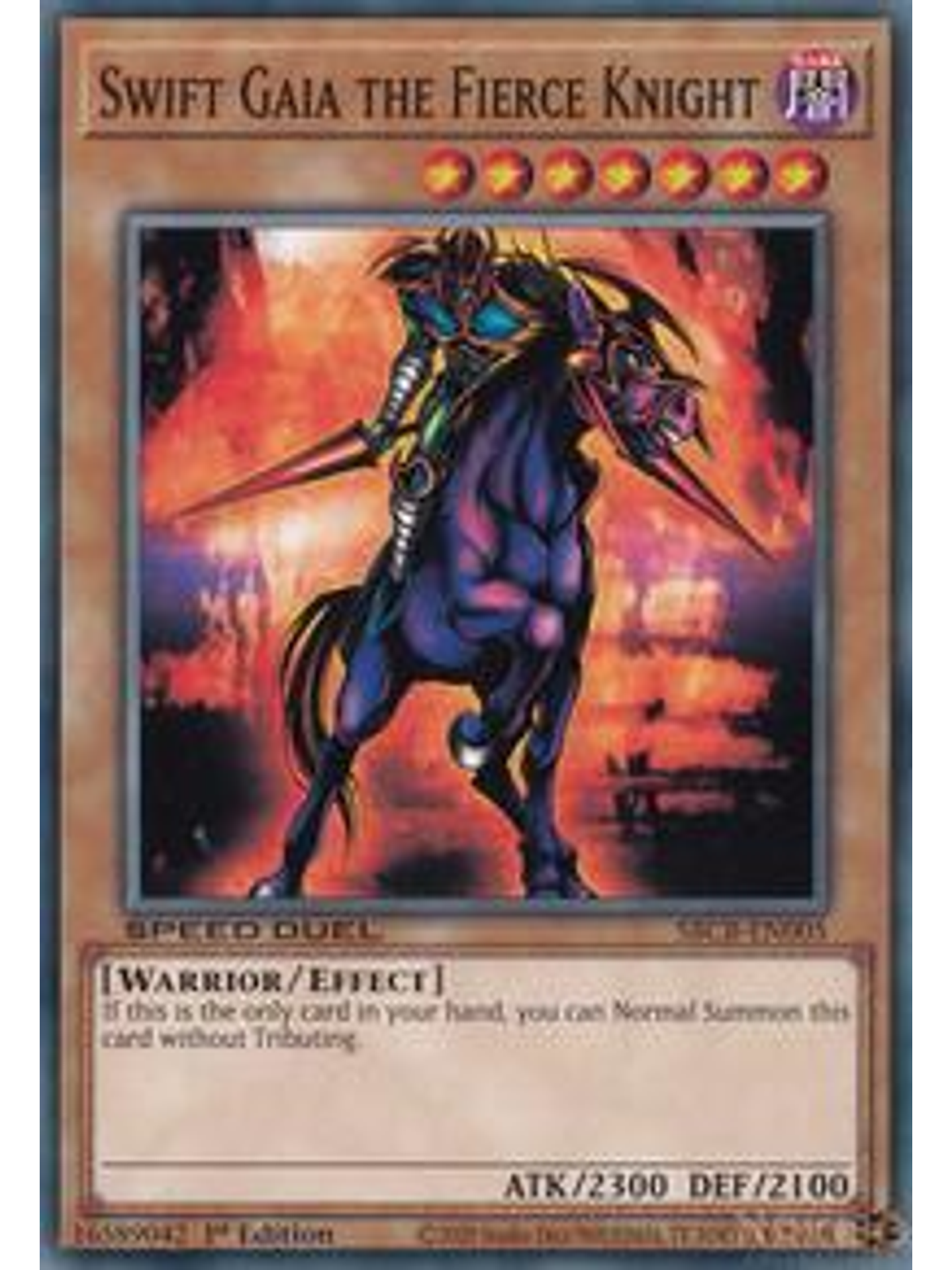 Swift Gaia the Fierce Knight - SBCB-EN005 - Common - 1st Edition 1