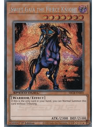 Swift Gaia the Fierce Knight - SBCB-EN005 - Secret Rare - 1st Edition