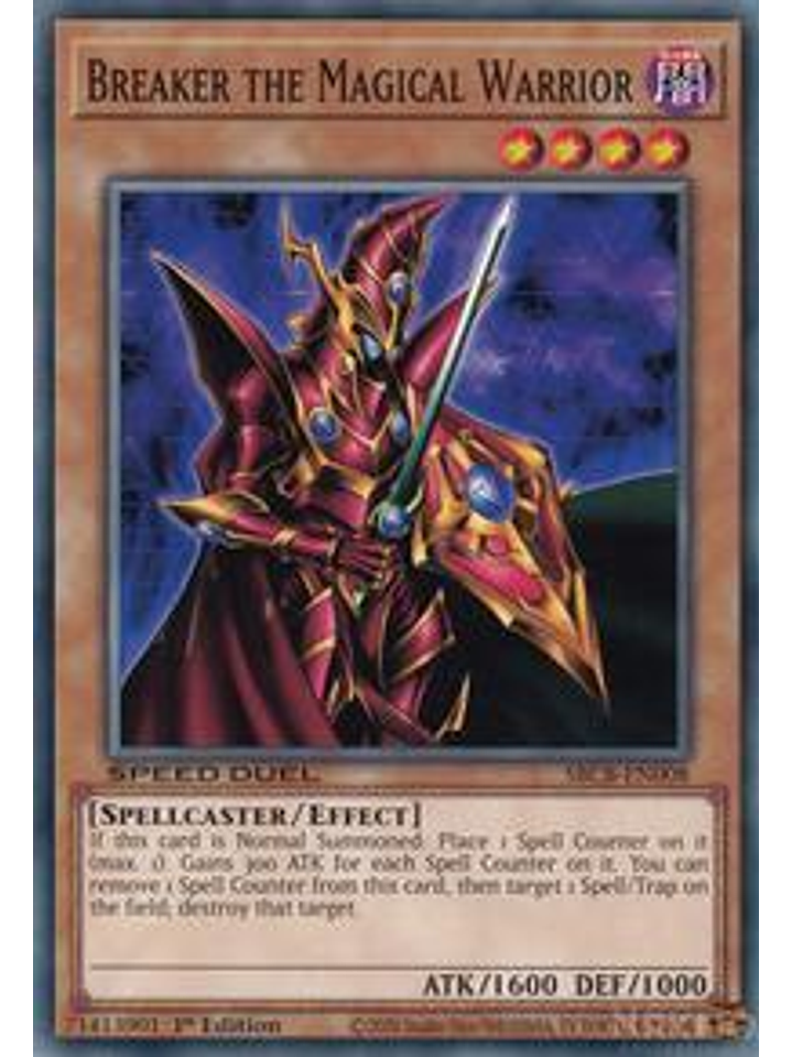 Breaker the Magical Warrior - SBCB-EN008 - Common - 1st Edition 1