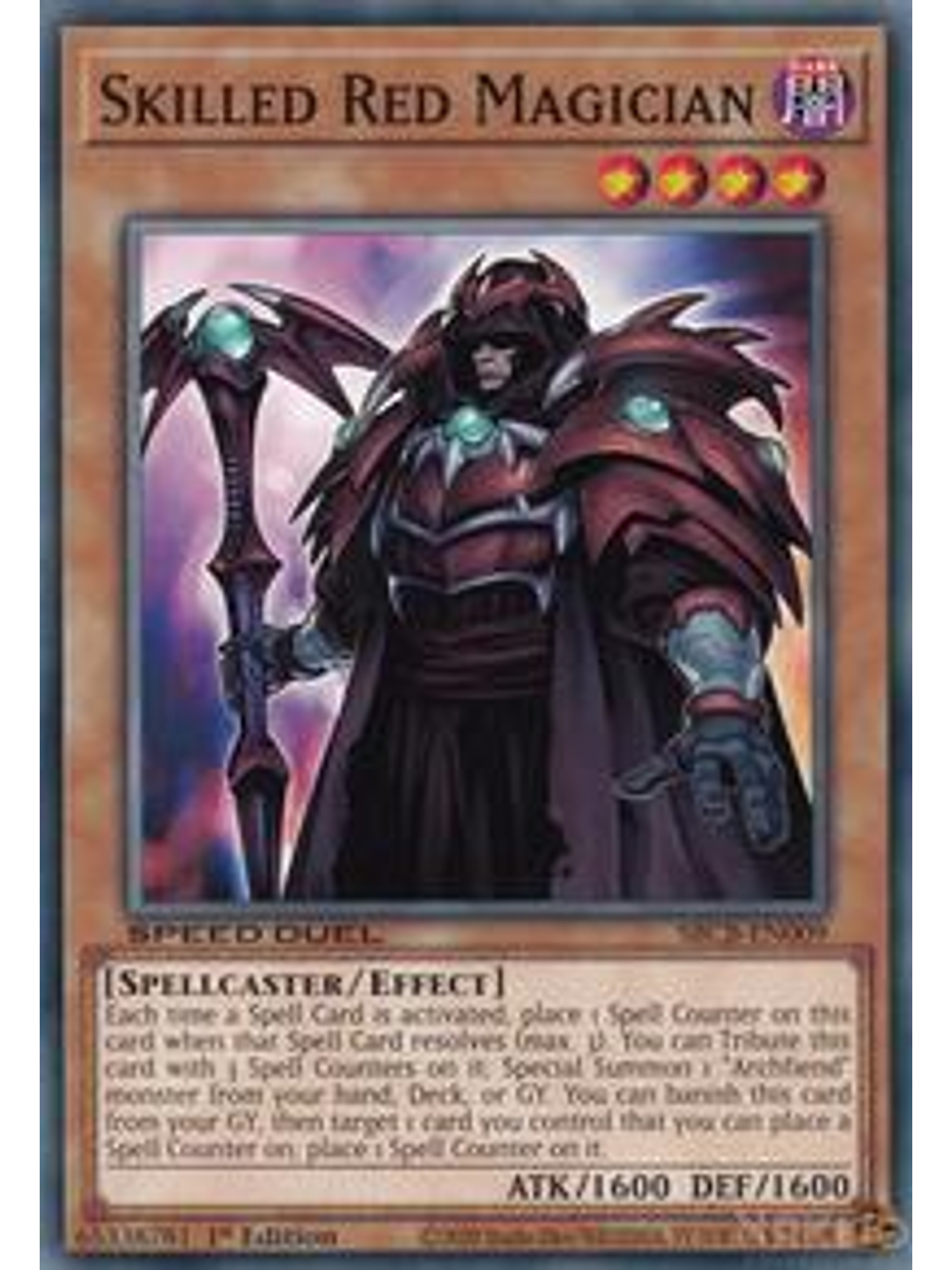 Skilled Red Magician - SBCB-EN009 - Common - 1st Edition 1