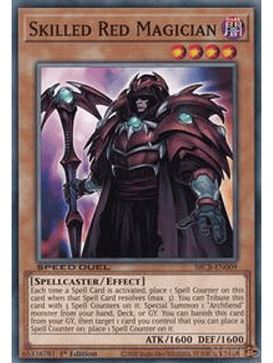 Skilled Red Magician - SBCB-EN009 - Common - 1st Edition