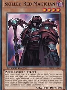 Skilled Red Magician - SBCB-EN009 - Common - 1st Edition