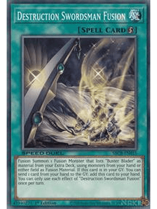 Destruction Swordsman Fusion - SBCB-EN015 - Common - 1st Edition