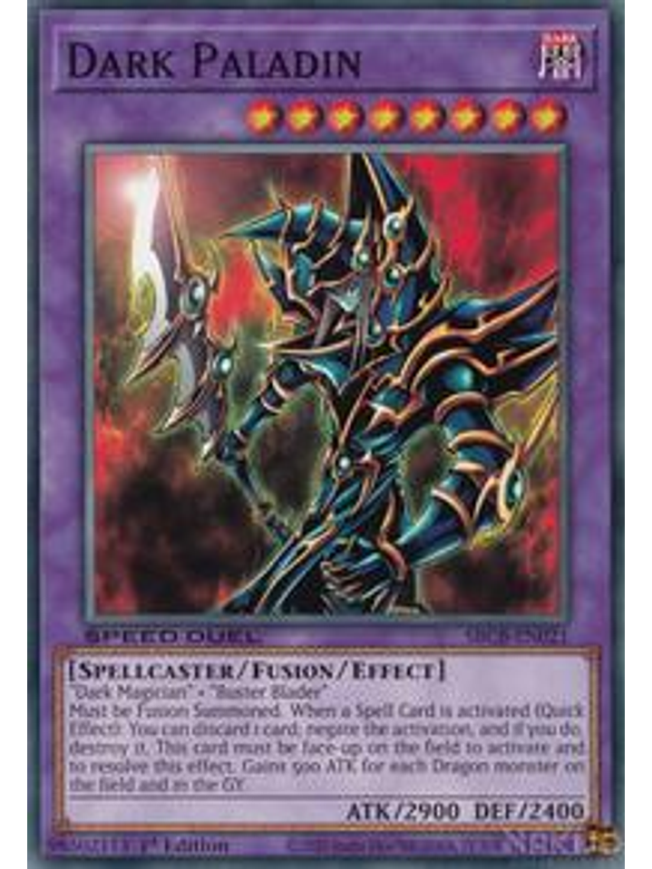 Dark Paladin - SBCB-EN021 - Common - 1st Edition 1